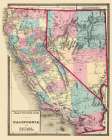 California, Nevada - 1872 Art Print by Unknown
