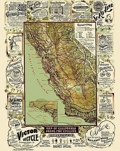 Roads For Cyclers - Blum 1892 Art Print