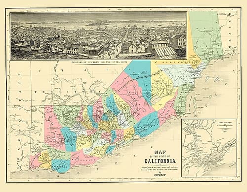 California - Vincent 1860 Art Print