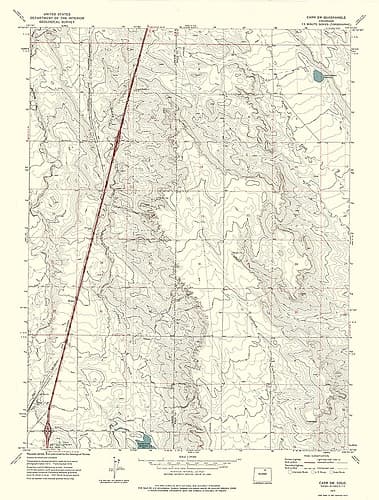 Carr SW Colorado Quad - USGS 1972 Vintage Print