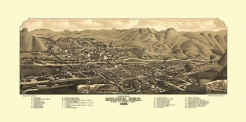 Golden Colorado - Stoner 1882 Art Print