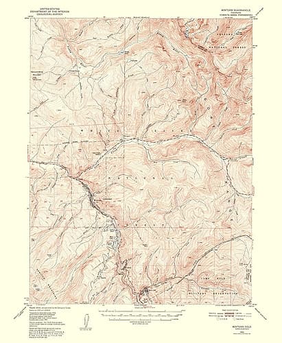 Minturn Colorado Quad - USGS 1954 Vintage Print
