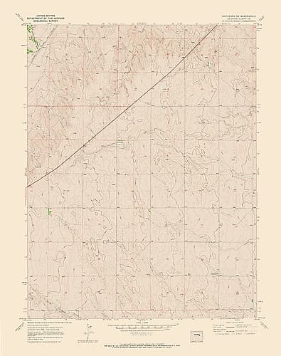 Matheson NE Colorado Quad - USGS 1970 Vintage Print