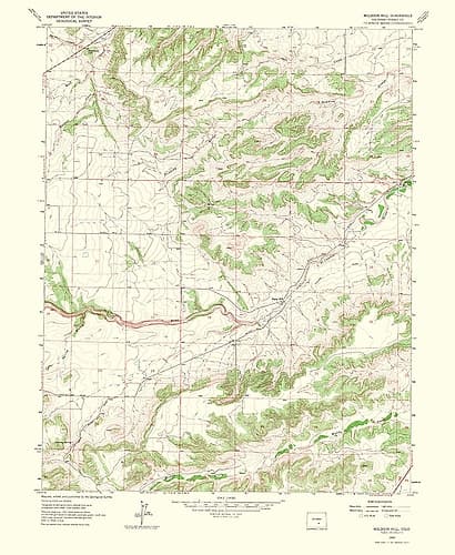 Muldoon Colorado Quad - USGS 1965 Vintage Print