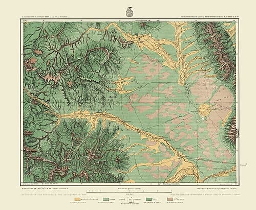 Southwest Colorado Land Classification Sheet Vintage Print