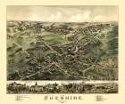 Cheshire Connecticut - Bailey 1882 Vintage Print