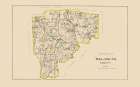 Tolland  South Connecticut - Hurd 1893 Art Print