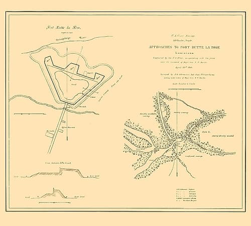 Approaches To Fort Butte La Rose Louisiana Art Print