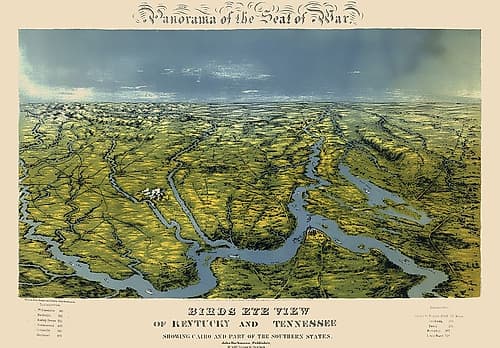 Kentucky Tennessee Panoramic - Bachmann  1861 Art Print