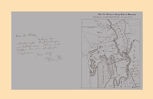 Seat of War Missouri - Manouvrier 1862 Art Print