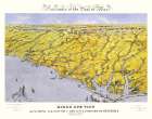 Carolinas Part of Georgia - Bachmann 1861 Art Print