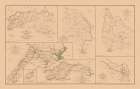 Routes Camps Positions Virginia 7 Views Art Print