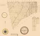 Chattooga Georgia - Green 1866 Art Print