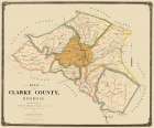 Clarke County Georgia - Strahan 1893 Art Print
