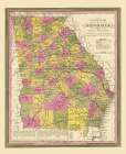 Georgia - Mitchell 1846 Art Print