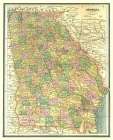 Georgia - Cram 1886 Art Print