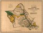 Oahu County Hawaii - Alexander 1881 Vintage Print