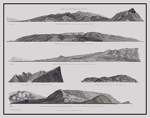 Hawaii, Other Islands Coast - Robinson 1798 Vintage Print