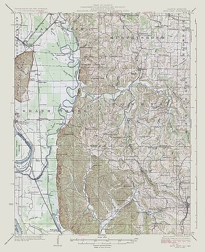 Illinois Missouri Alto Pass Quad - USGS 1922 Vintage Print