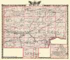 Bureau Illinois Landowner - Warner 1876 Art Print
