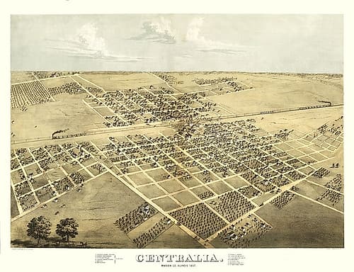 Centralia Illinois - Ruger 1867 Vintage Print