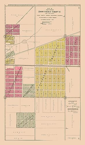 Eastern Downers Grove  Illinois - 1904 Art Print by Middle-West Publishing Co.
