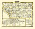 Mercer Illinois Landowner - Warner 1870 Art Print