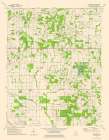 Thackeray Illinois Quad - USGS 1974 Art Print