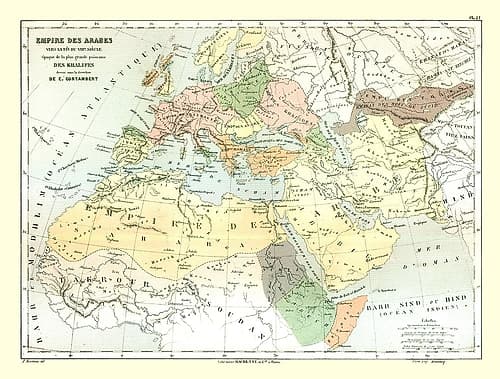 Arabian Empire - Cortambert 1880 Art Print