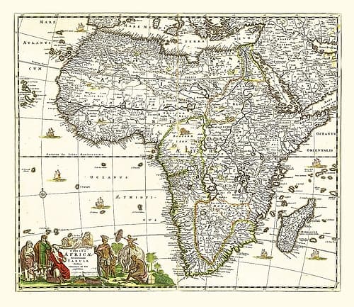 Africa - De Wit 1688 Art Print