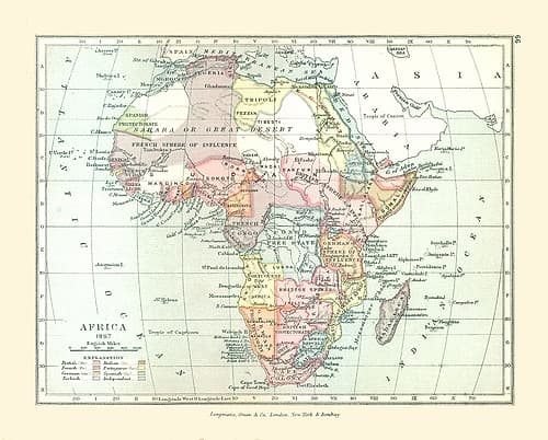 Africa - Gardiner 1897 Art Print
