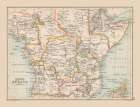 Central Africa - Bartholomew 1892 Art Print