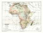 Physical Africa - Cortambert 1880 Art Print