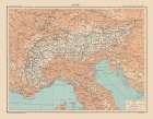 Alps Europe - Schrader 1908 Art Print