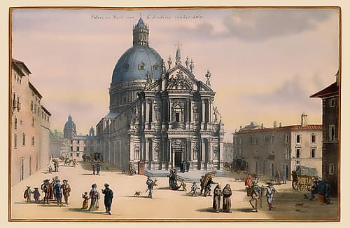 Apostles Guesthouse Rome Italy - Visscher 1681 Renaissance Print