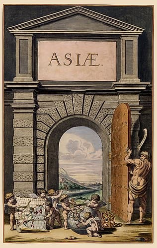 Asia Atlas Title Page - Blaeu 1655 Art Print