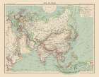 Political of Asia - Schrader 1908 Art Print