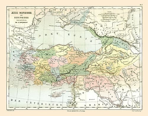 Asia Minor Bosphorus - Cortambert 1880 Art Print