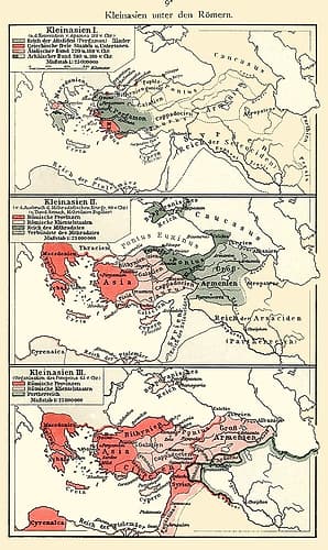 Asia Minor Roman Empire - Velhagen 1897 Art Print
