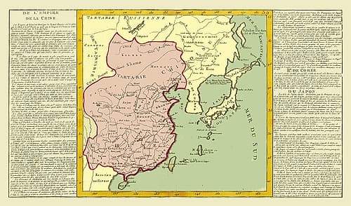 Asia Japan Chinese Empire Korea - Clouet 1787 Art Print
