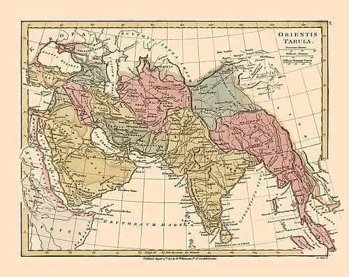 Middle East Asia - Wilkinson 1807 Art Print