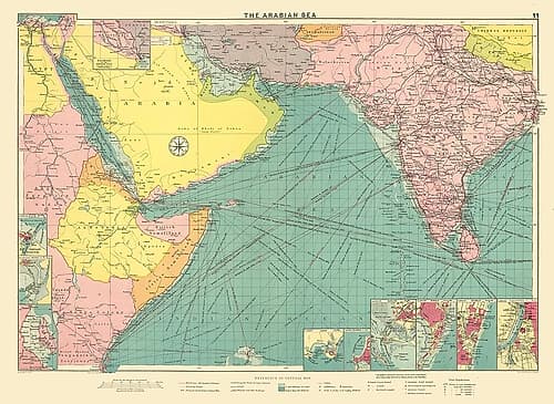 Asia Arabian Sea Region - Philip 1905 Art Print