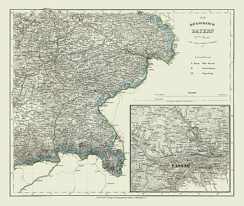 Bavaria Germany - Radefeld 1860 Art Print