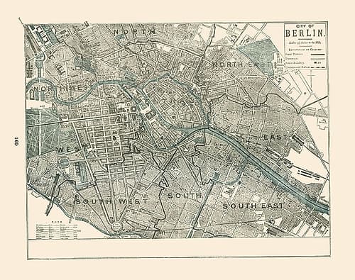 Berlin Germany - Rathbun 1893 Art Print