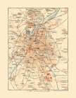 Central Brussels Belgium Europe - Baedeker 1910 Art Print
