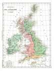 Physical of British Isles - Cortambert 1880 Art Print