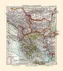 Europe Balkan Peninsula - Perthes 1921 Art Print