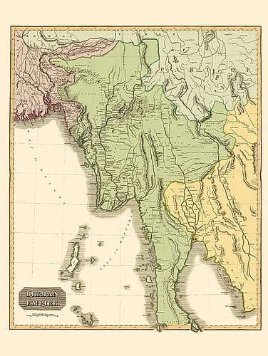 Empire Burma Asia - Thomson 1817 Art Print