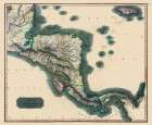 Honduras Guatemala Nicaragua - Baldwin 1816 Art Print