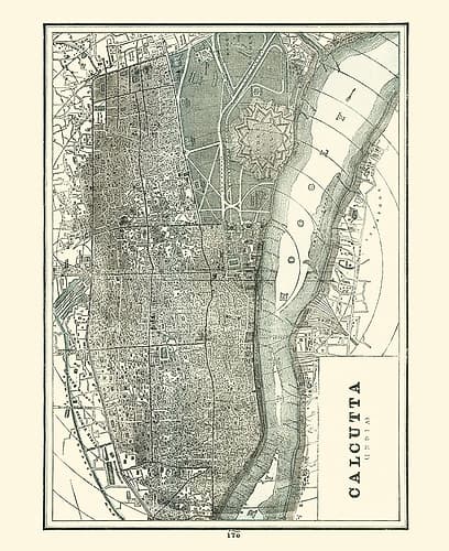 Asia Calcutta India - Rathbun 1893 Art Print